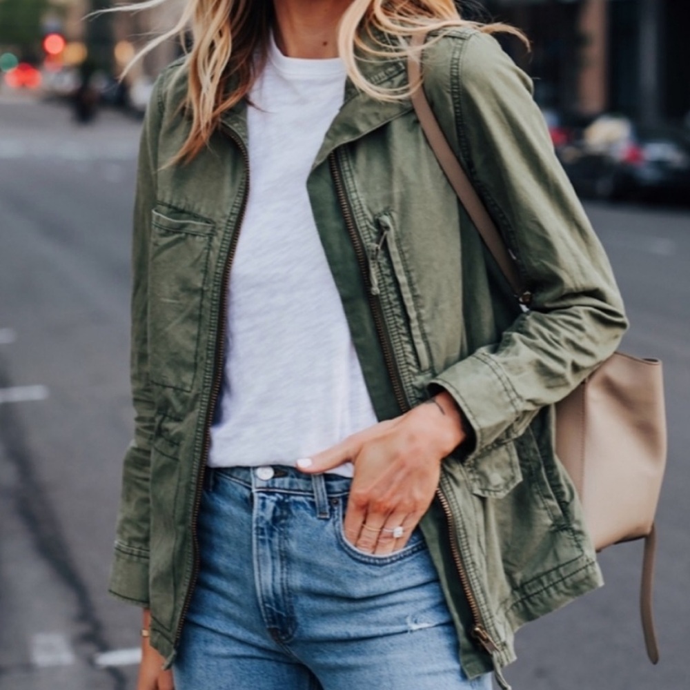 Madewell | Fleet Jacket Medium Olive Military Green - Picture 9 of 9